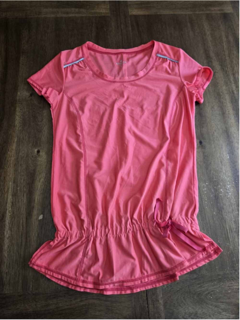 Athleta Women’s Small Pink Cycling Jersey Short Sleeve Reflective Zip Back...